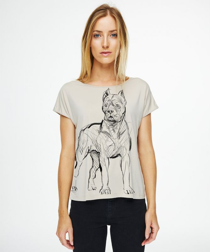 Cane corso hummus t-shirt woman