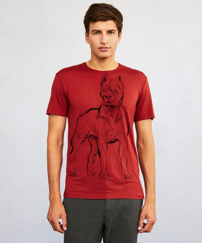 Cane corso marsala t-shirt MAN