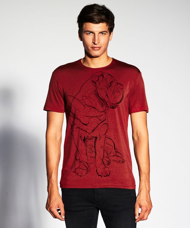 Neapolitan mastiff marsala t-shirt MAN