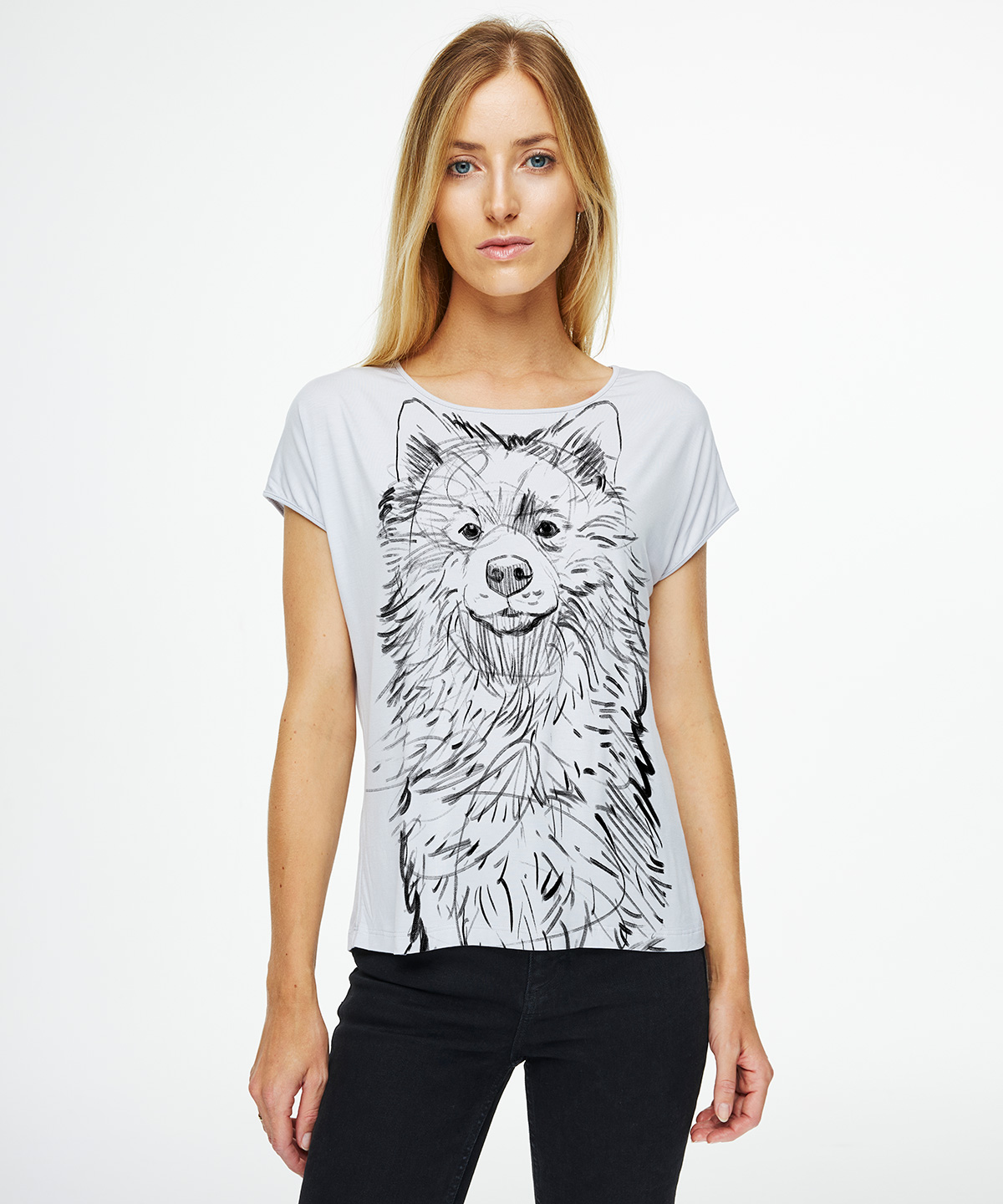 Samoyed hoar t-shirt woman