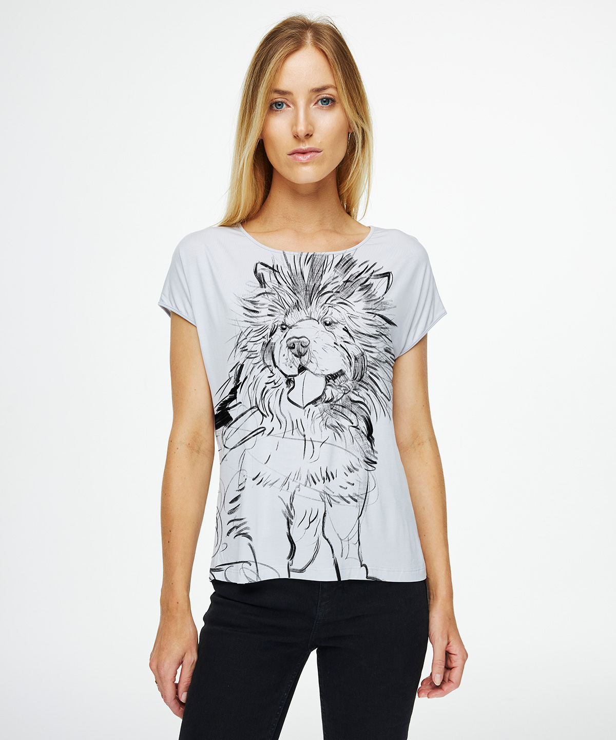 Chow Chow hoar t-shirt woman