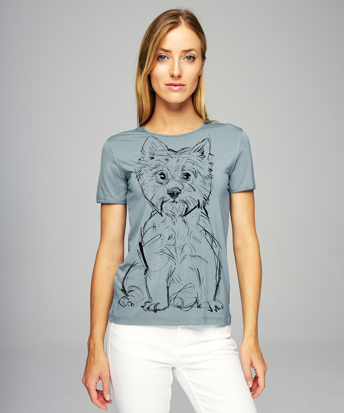 Westie storm cloud t-shirt woman