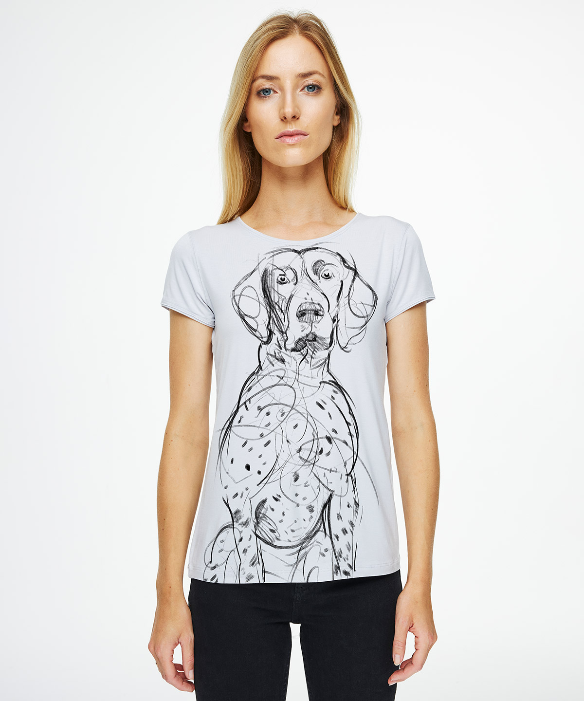 Pointer hoar t-shirt woman