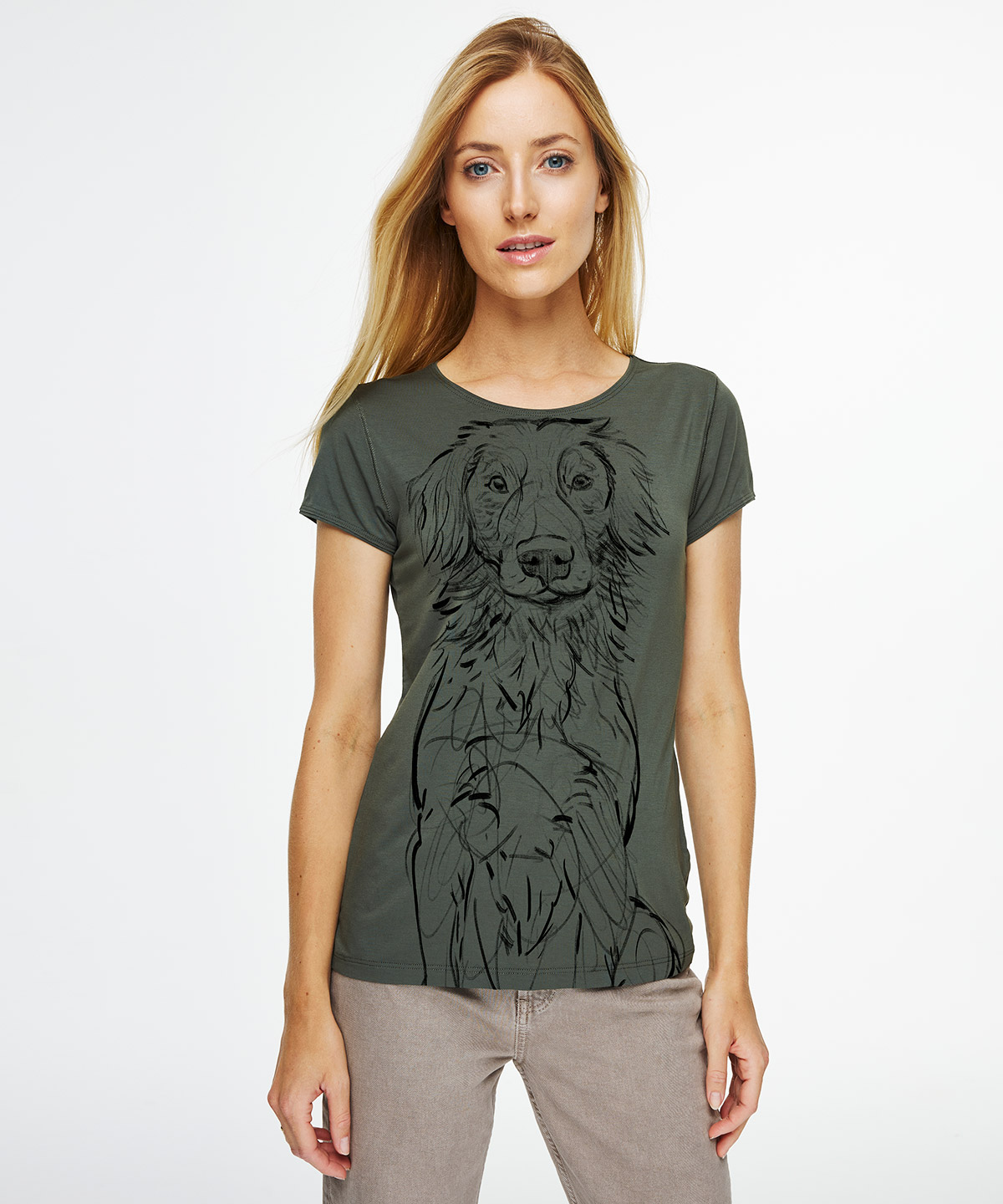 Toller khaki t-shirt woman