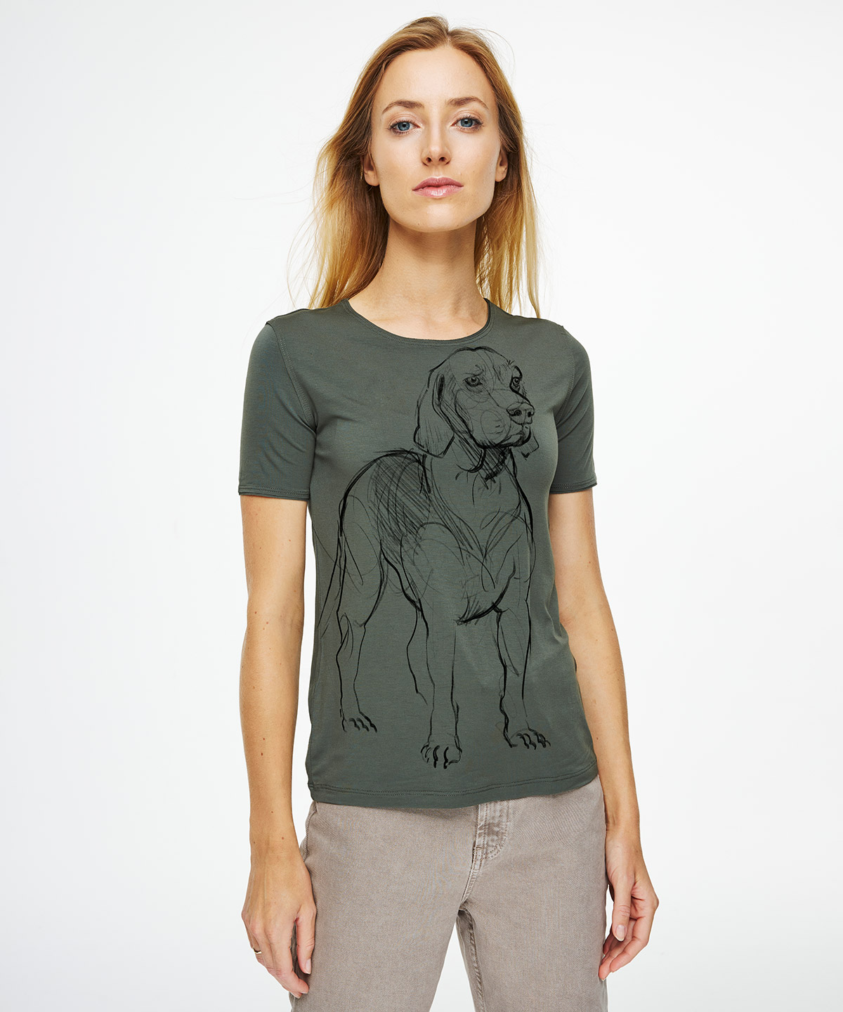 Ogar Polski khaki t-shirt woman