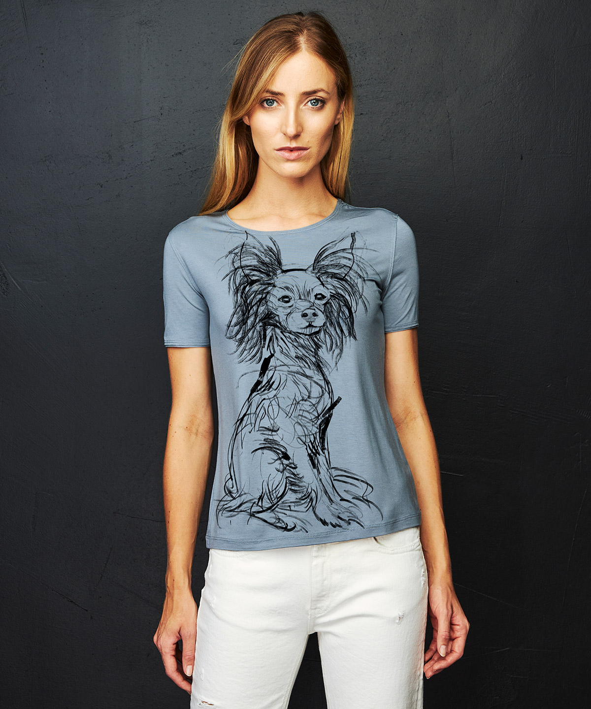 Russian toy storm cloud t-shirt woman