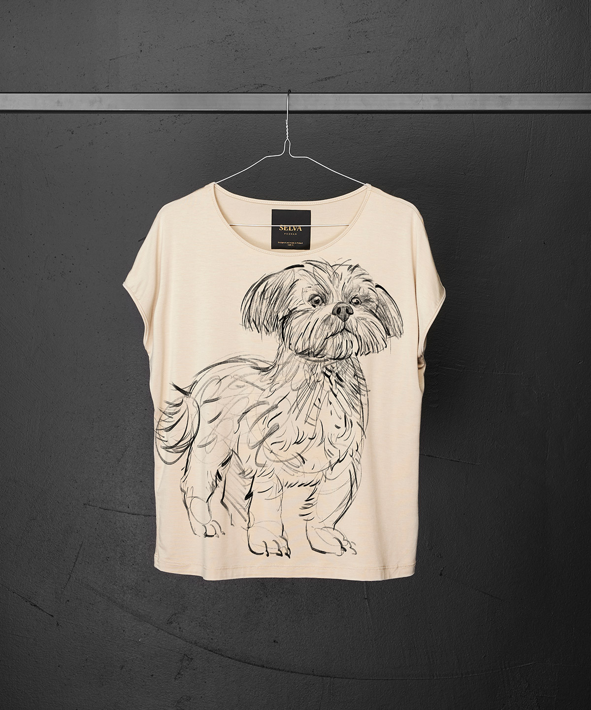 Shih tzu hummus t-shirt woman