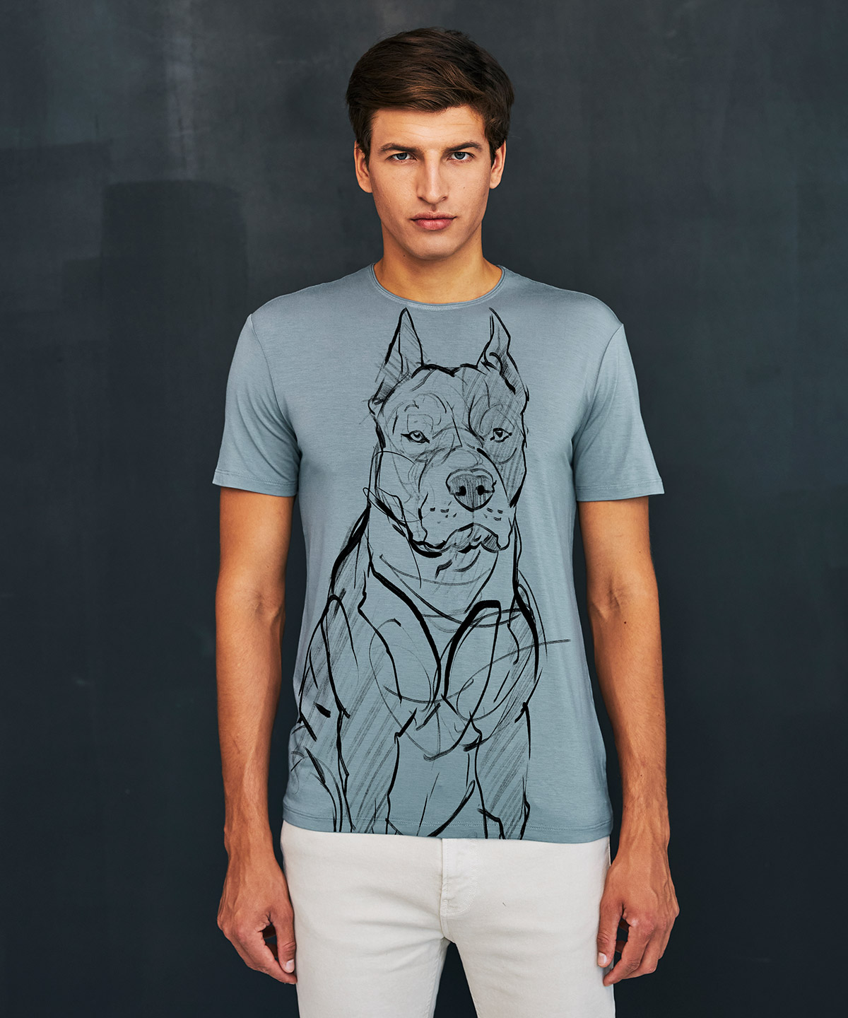 Amstaff storm cloud t-shirt MAN