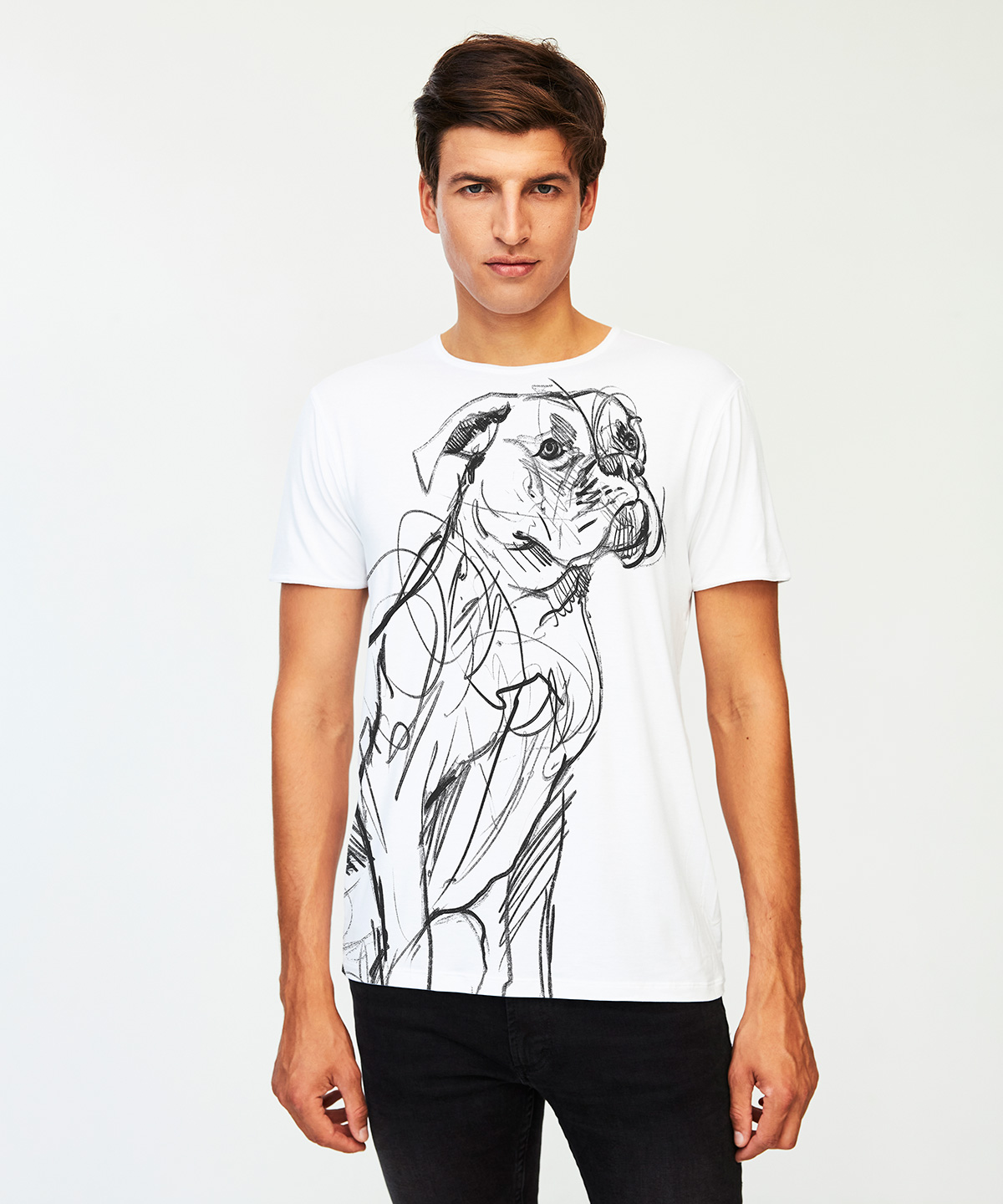 Boxer white t-shirt MAN