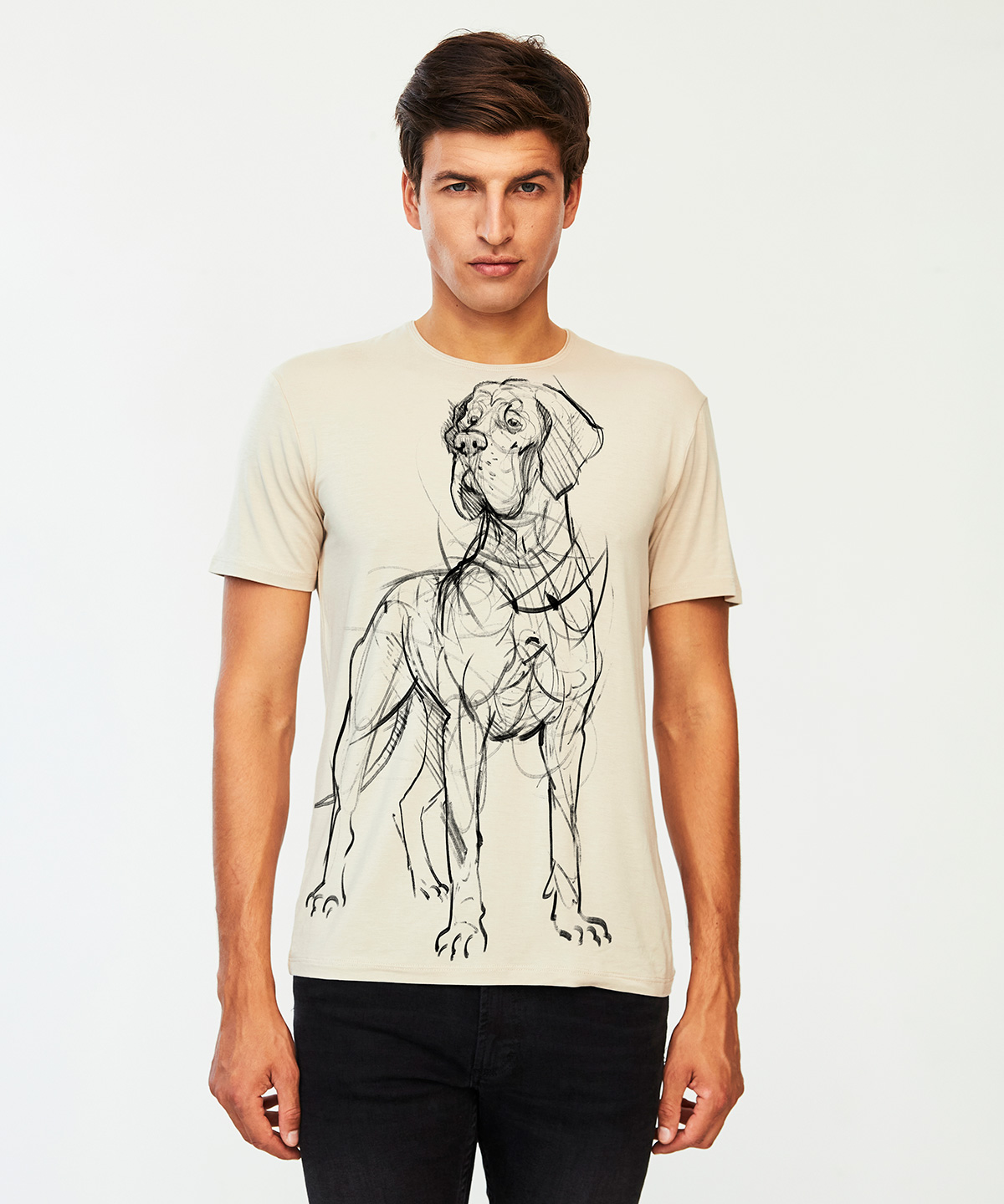 Great dane hummus t-shirt MAN