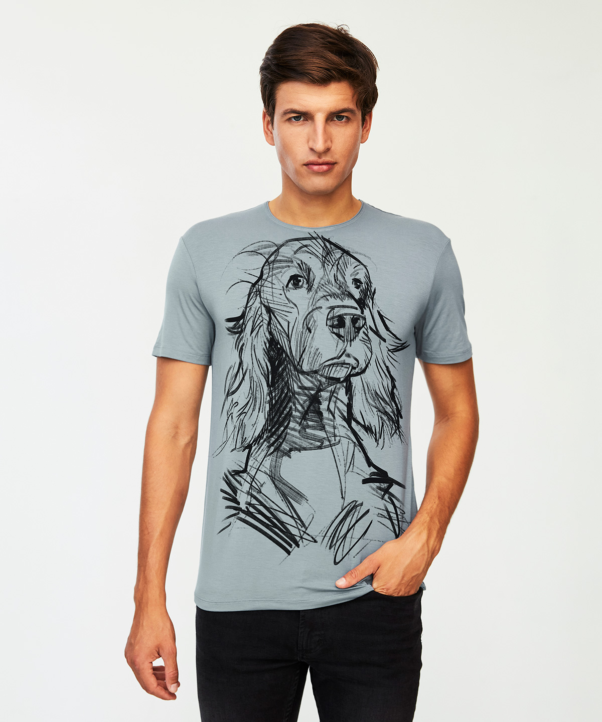 Irish Setter storm cloud t-shirt MAN