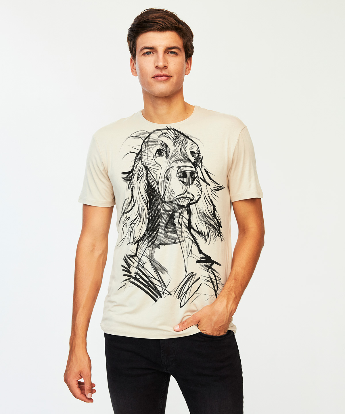 Irish Setter hummus t-shirt MAN