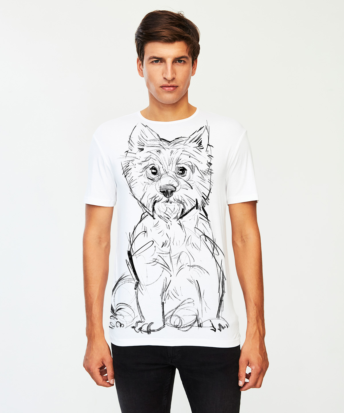 Westie white t-shirt MAN