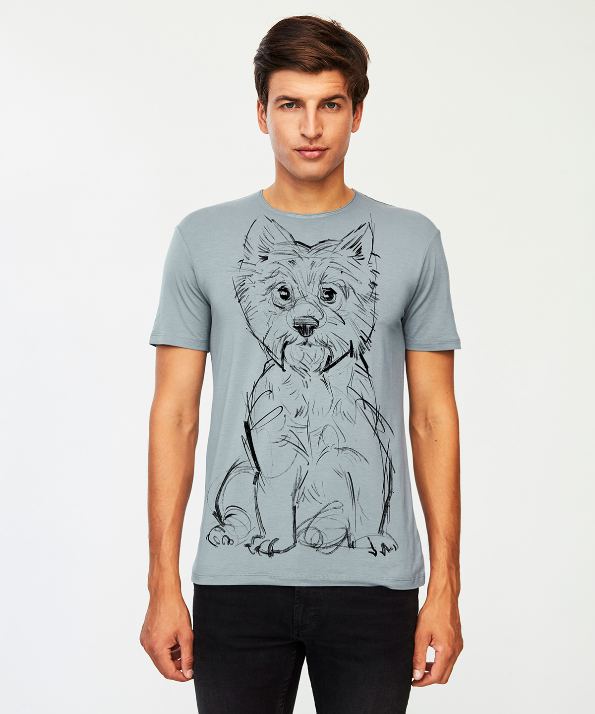 Westie storm cloud t-shirt MAN