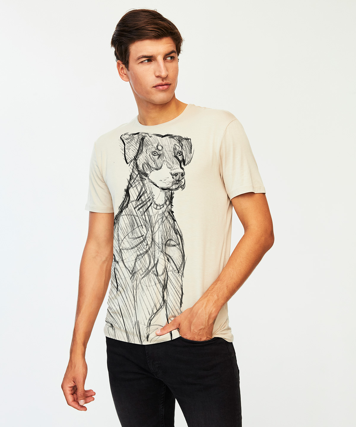 Beauceron hummus t-shirt MAN