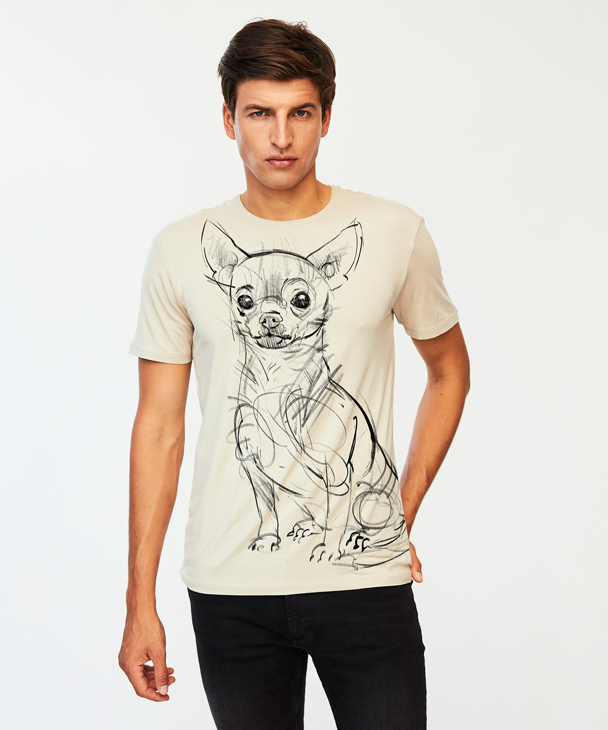 Chihuahua hummus t-shirt MAN