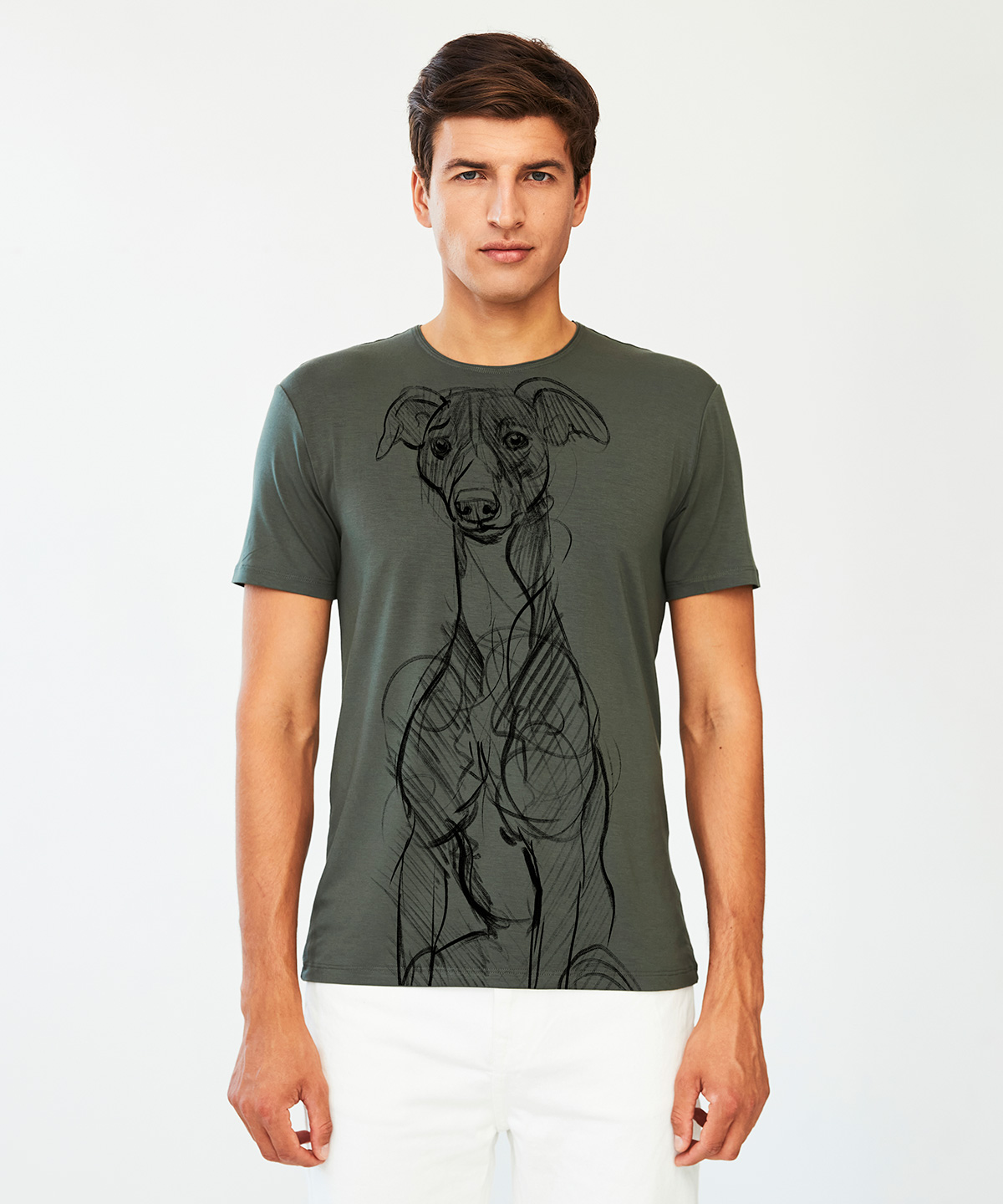 Whippet khaki t-shirt MAN