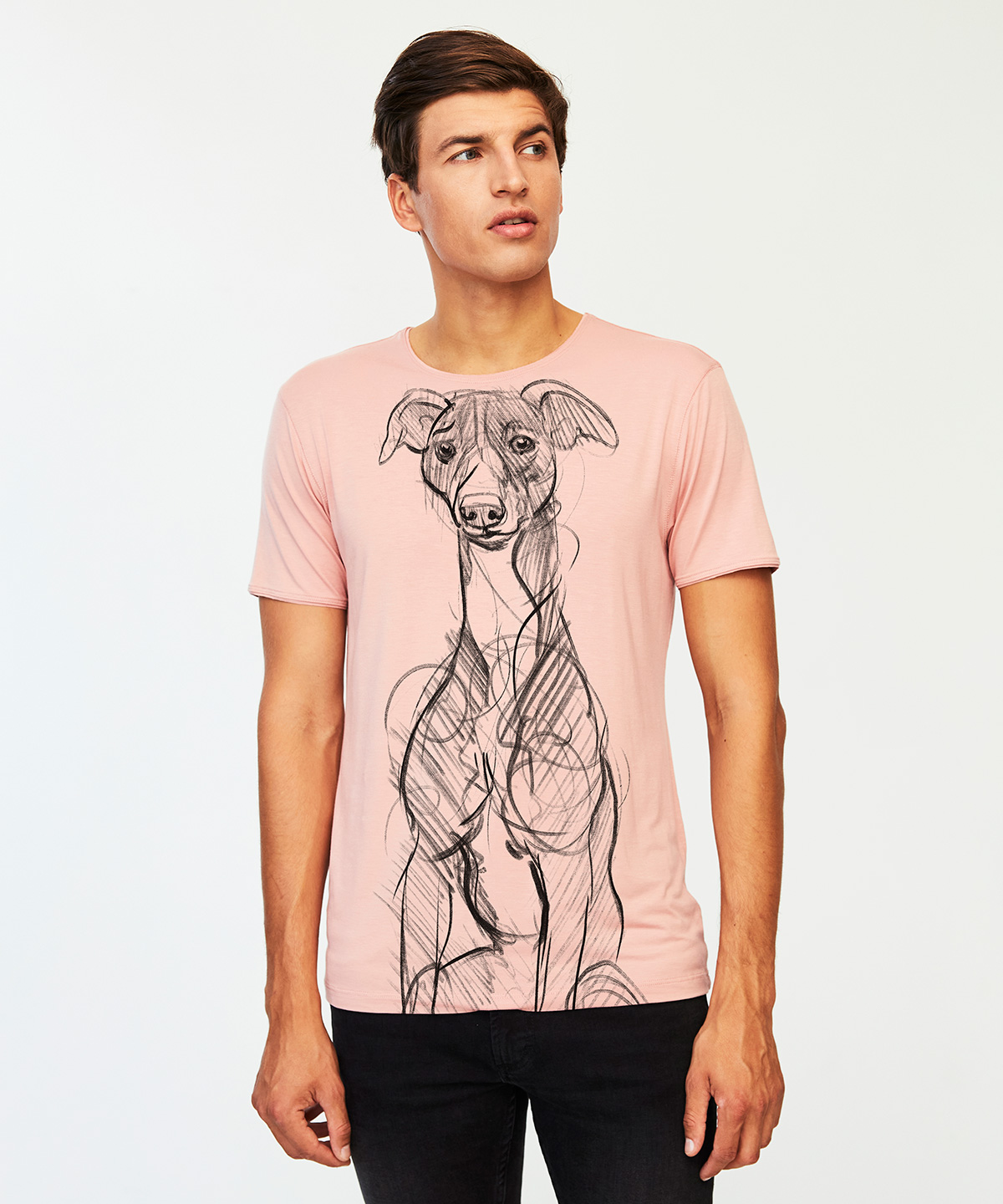 Whippet light pink t-shirt MAN