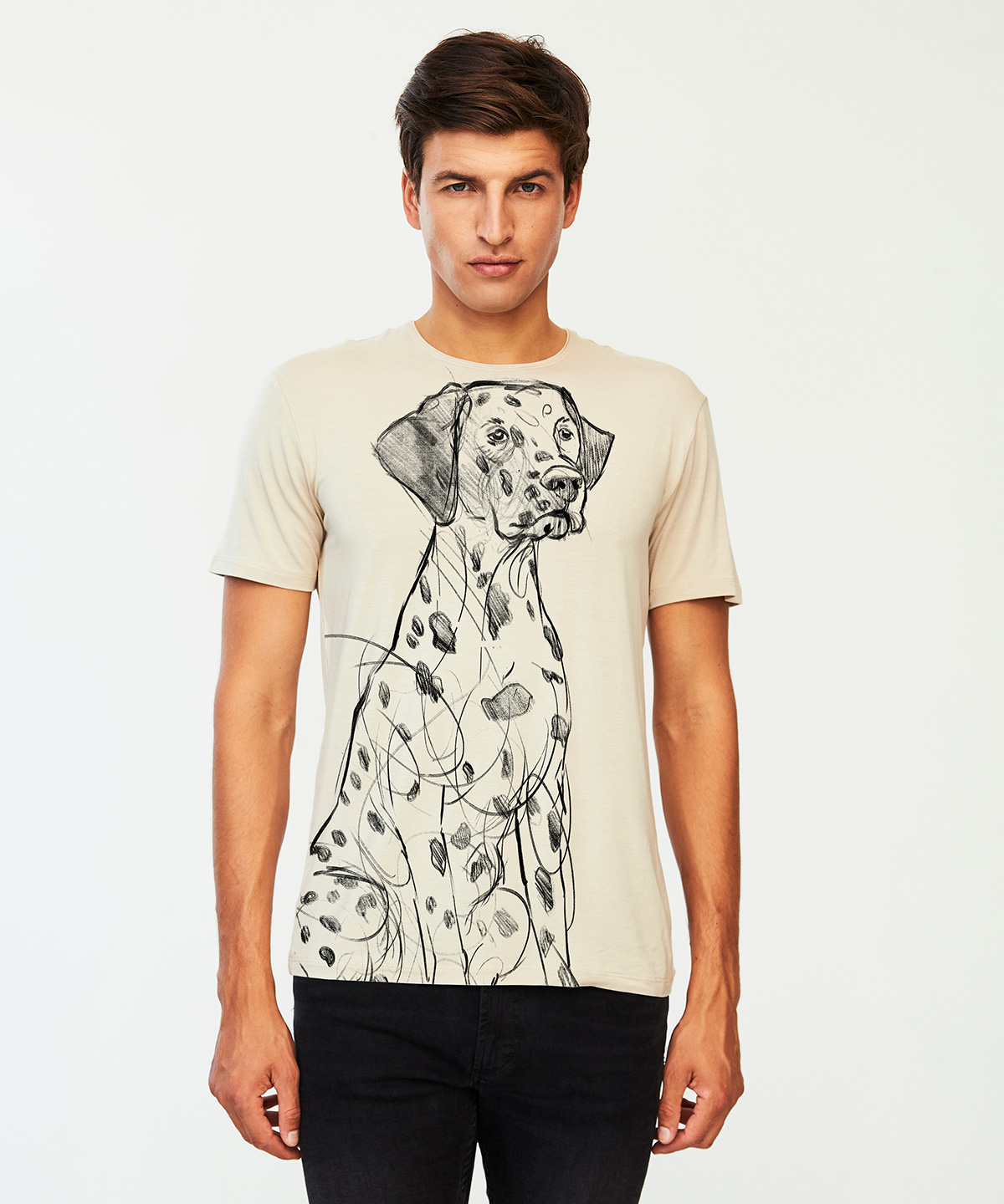 Dalmatian hummus t-shirt MAN