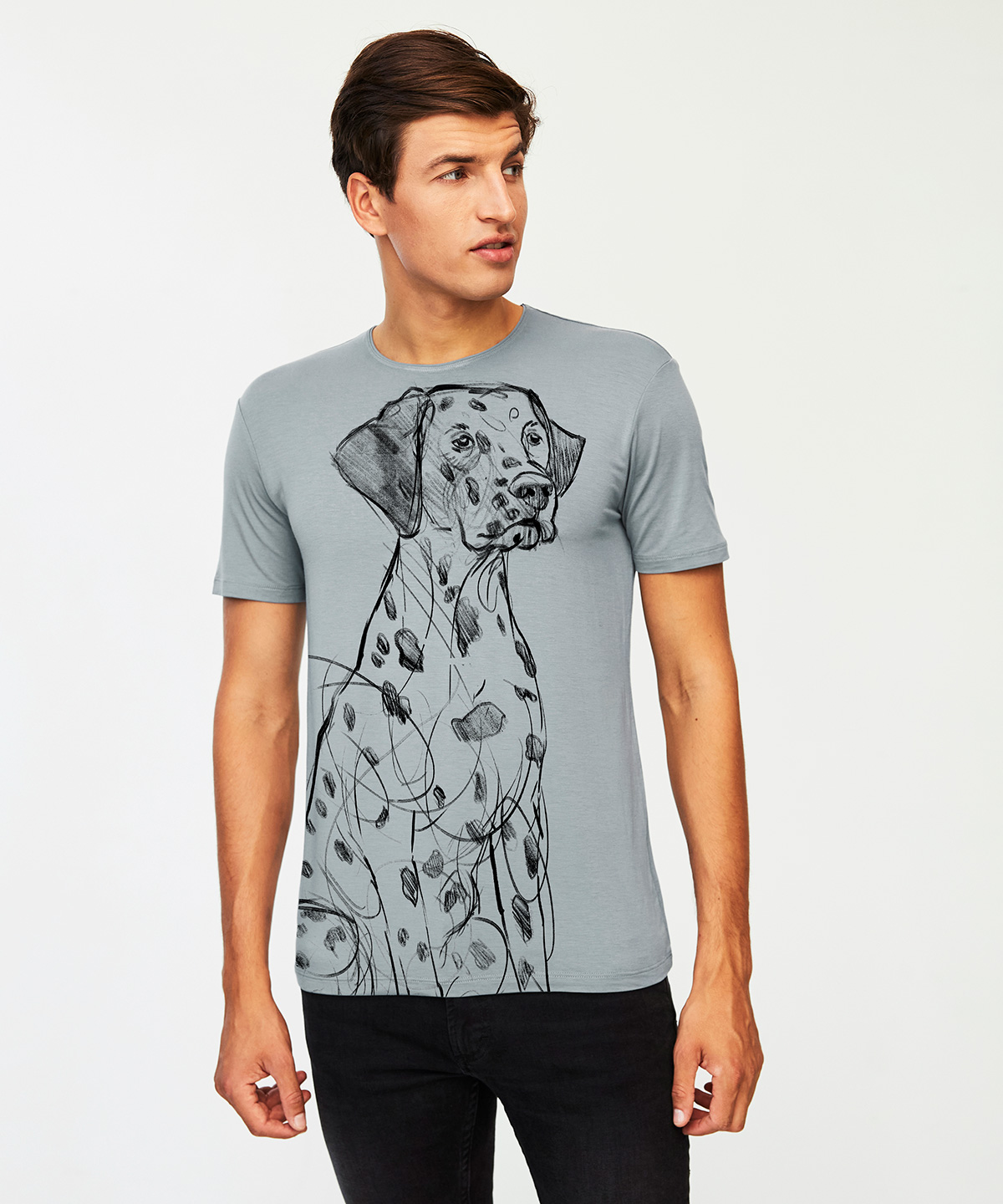 Dalmatian storm cloud t-shirt MAN