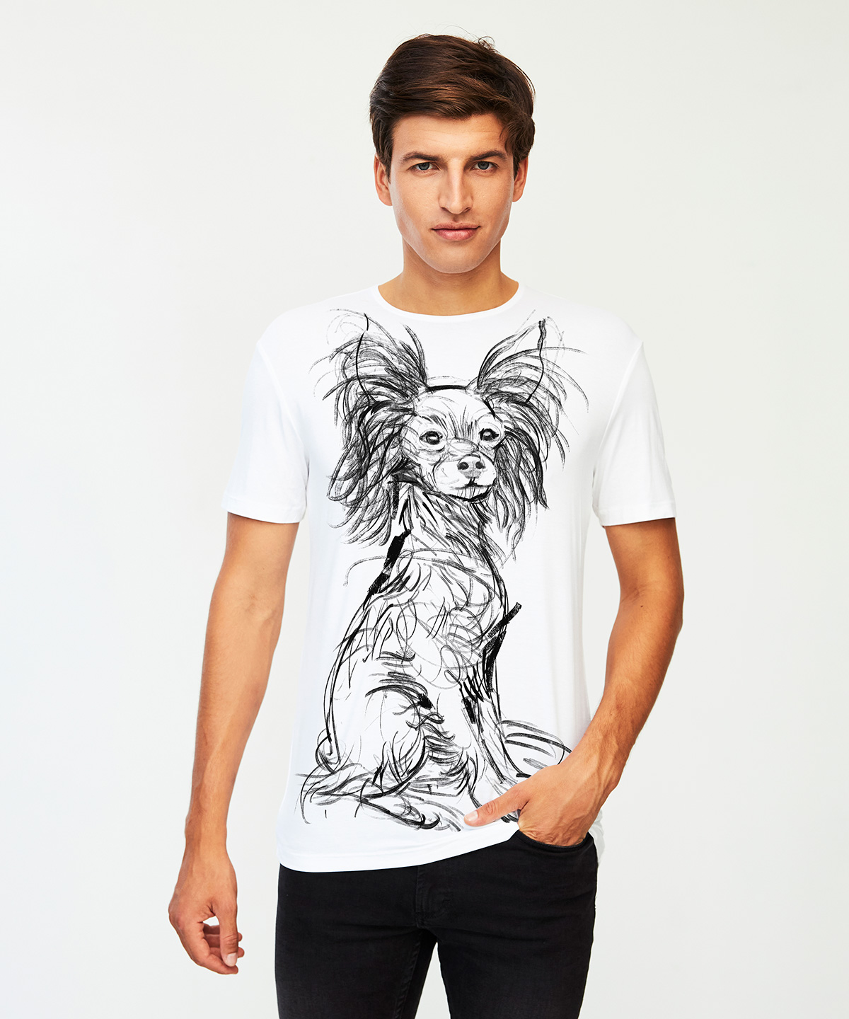 Russian toy white t-shirt MAN