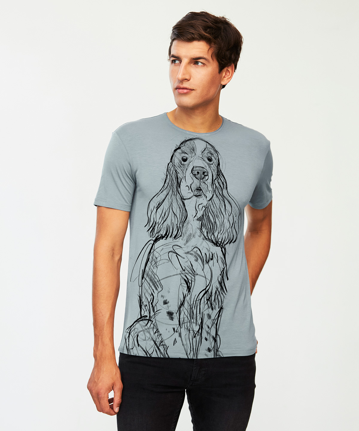 Springer spaniel storm cloud t-shirt MAN