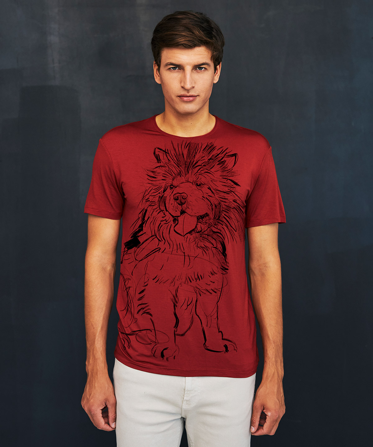 Chow chow marsala t-shirt MAN