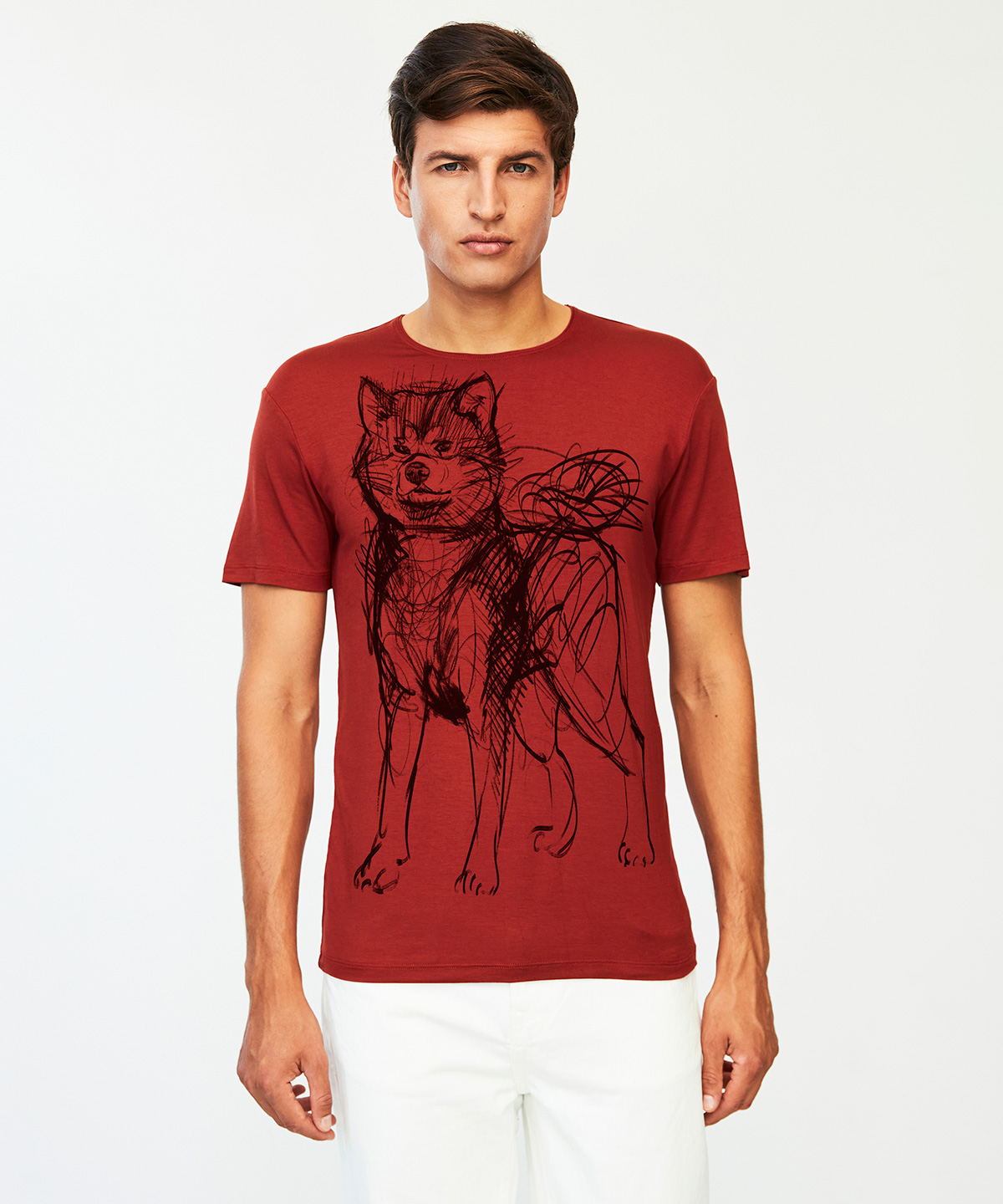 Akita marsala t-shirt MAN