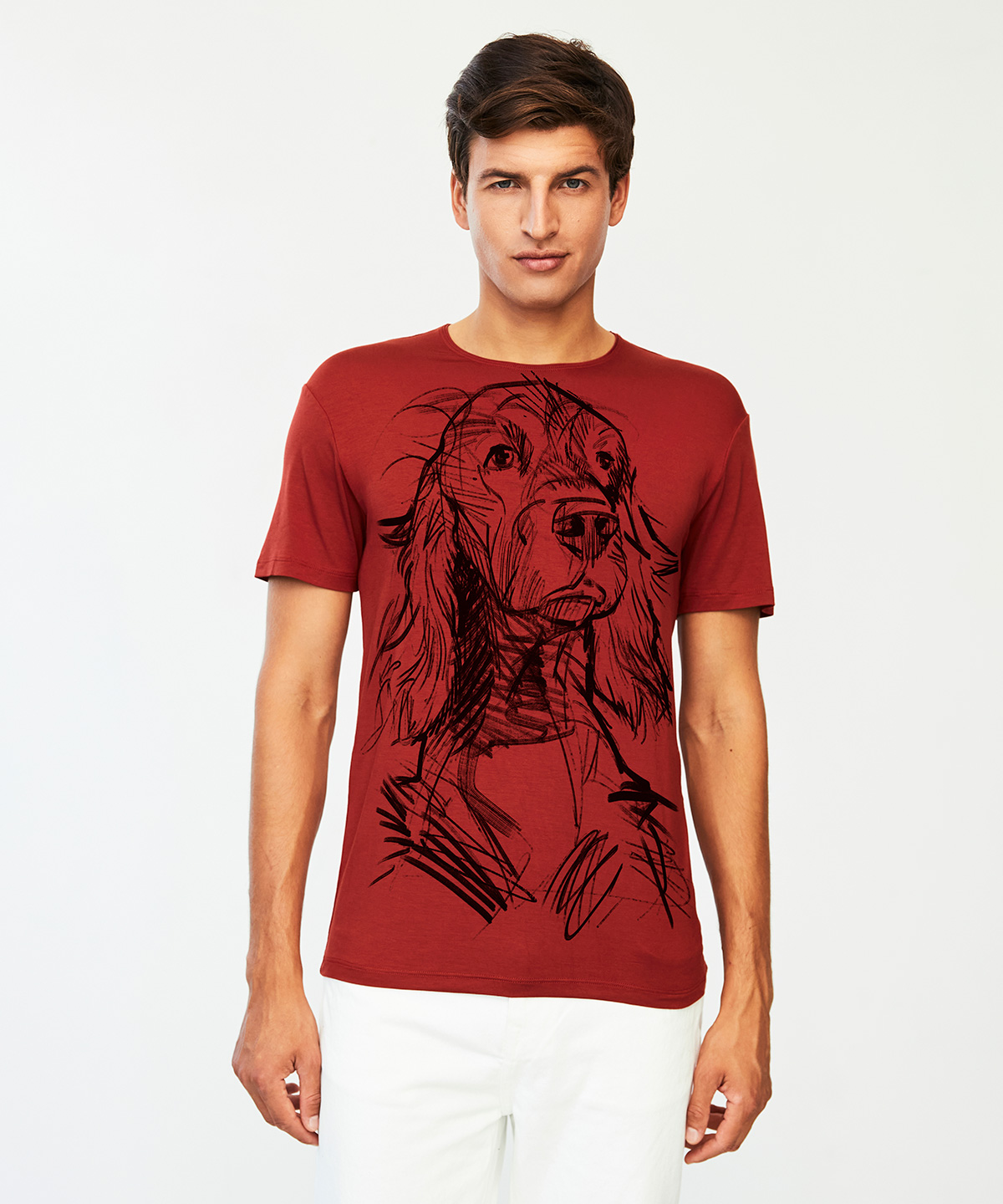Irish Setter marsala t-shirt MAN