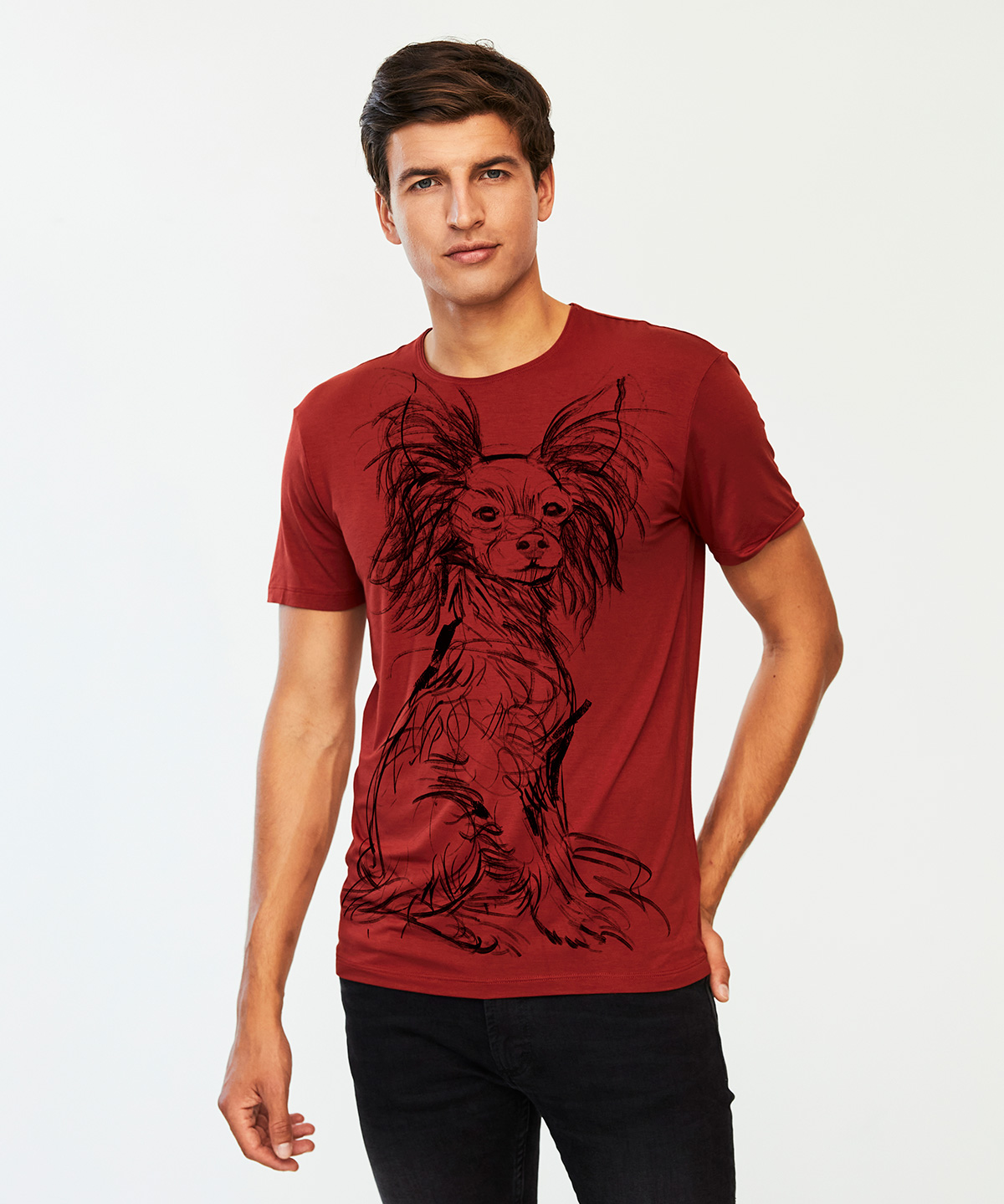 Russian toy marsala t-shirt MAN