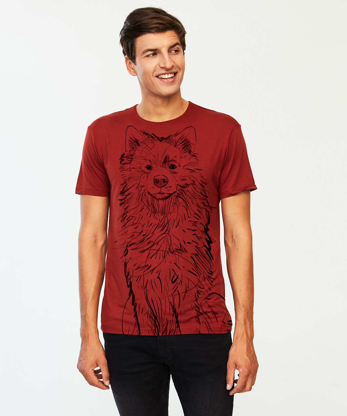 Samoyed no. 2 marsala t-shirt MAN