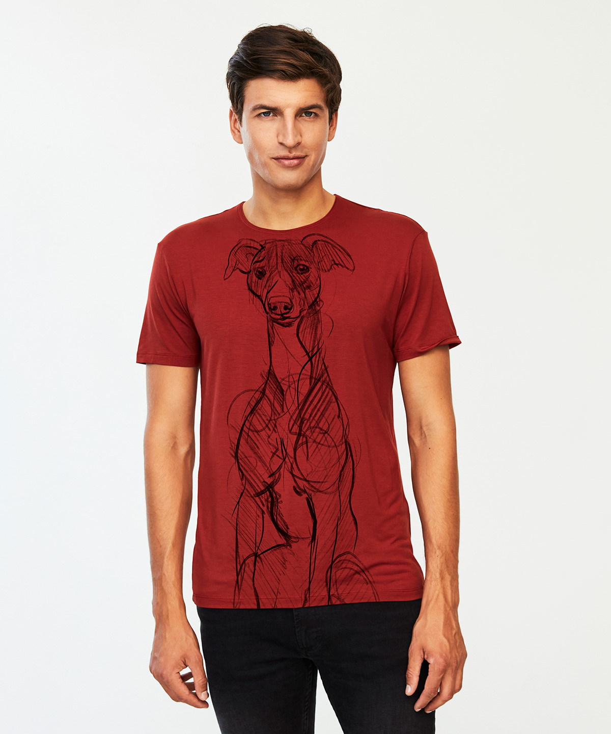 Whippet marsala t-shirt MAN
