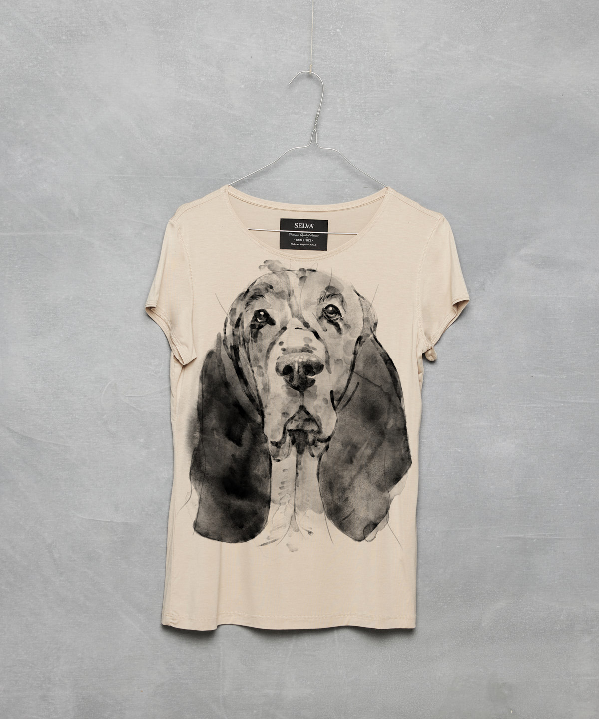 Basset no.2 hummus t-shirt woman