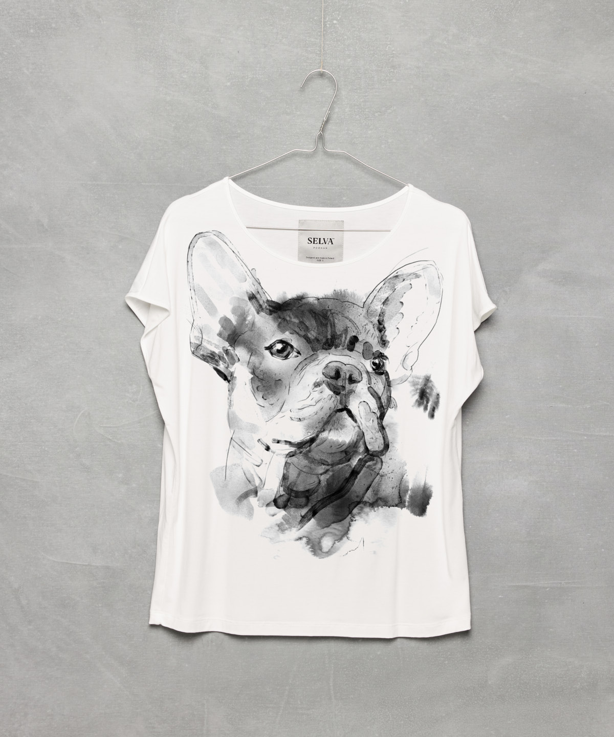 French bulldog no. 2 white t-shirt woman