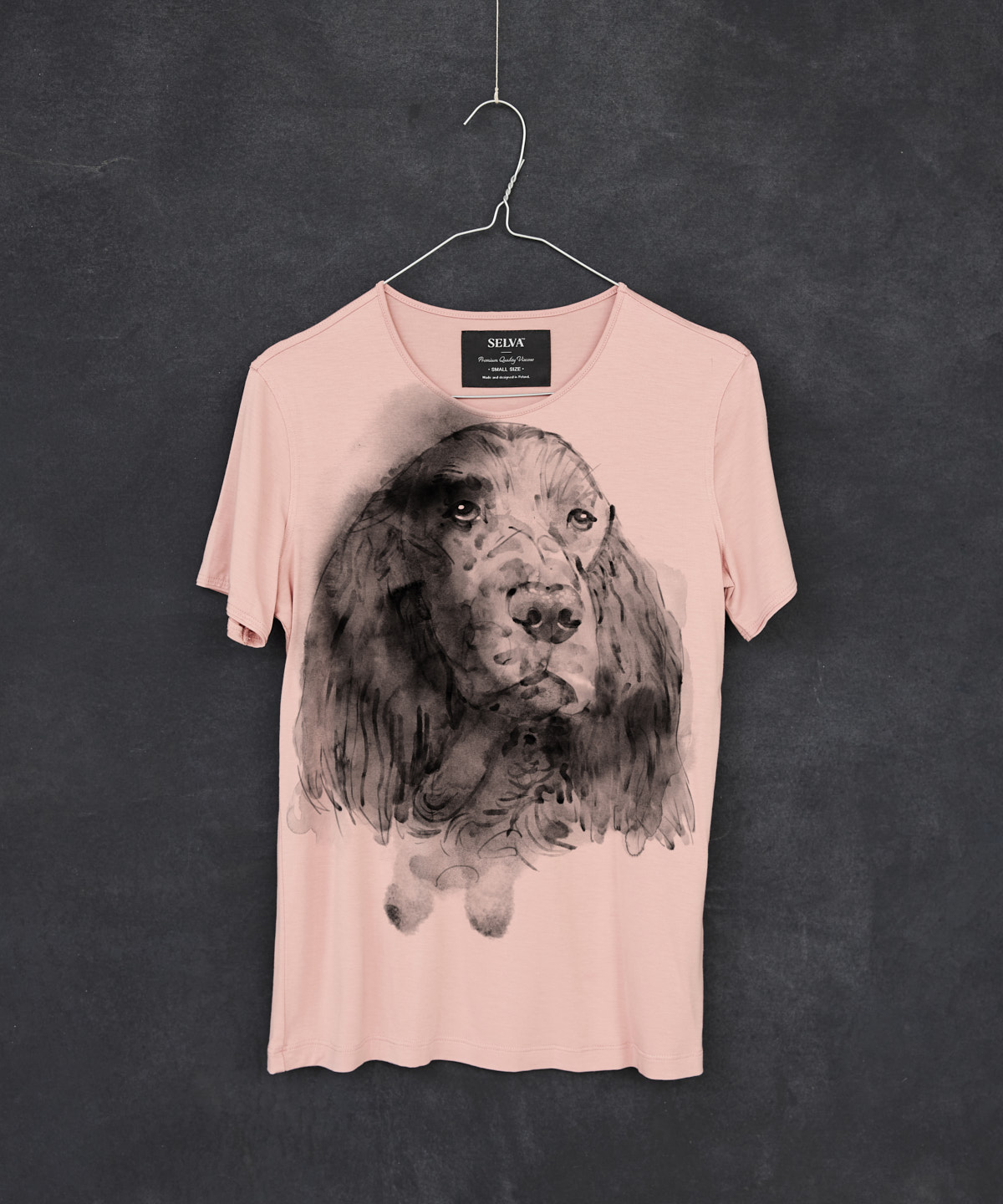 Irish seter light pink t-shirt woman