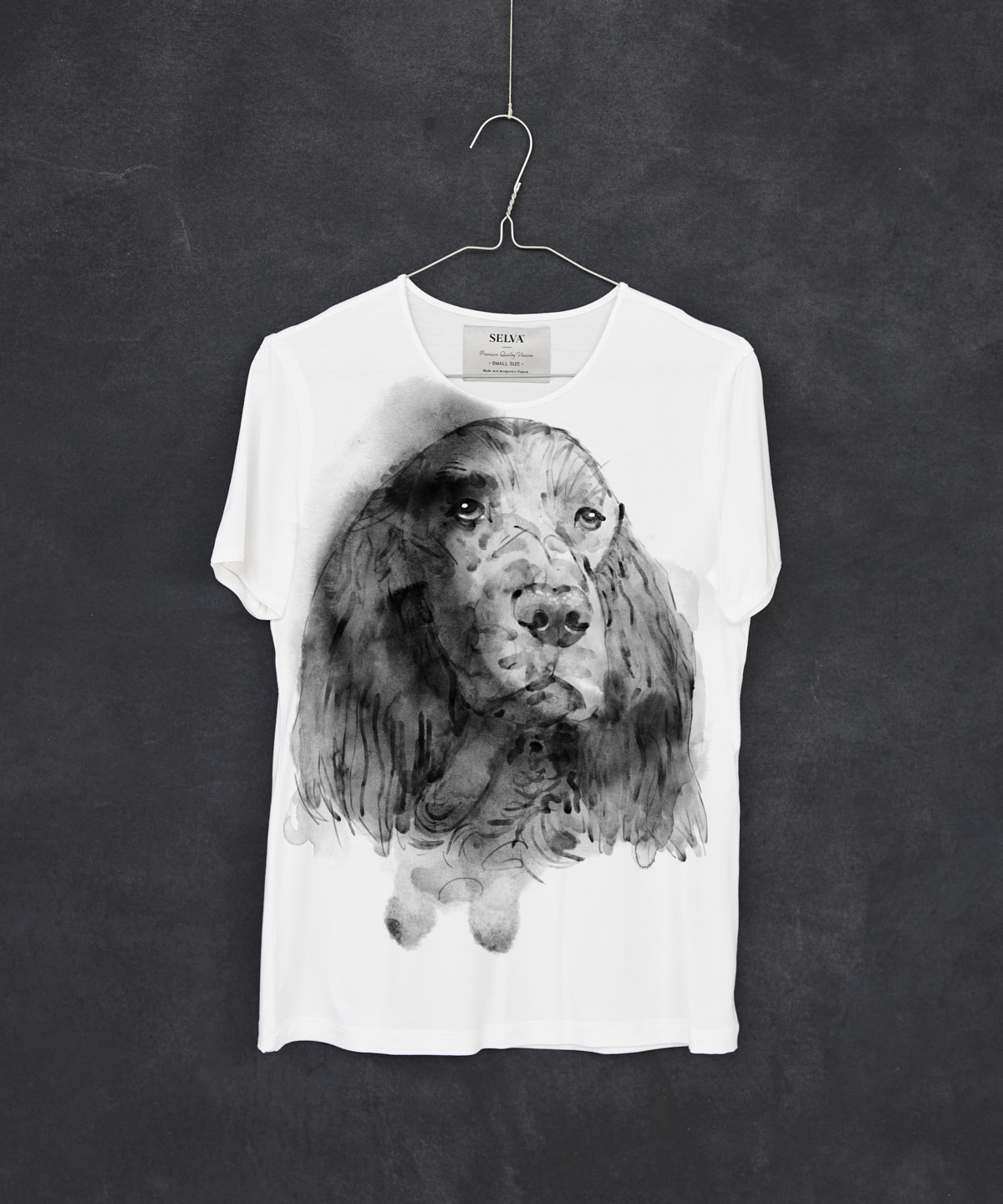 Irish seter white t-shirt woman