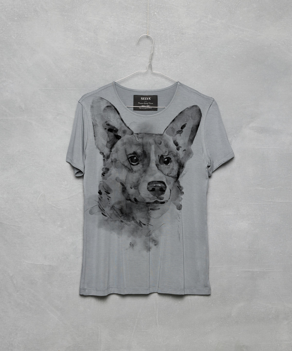 Pembroke Corgi storm cloud t-shirt woman