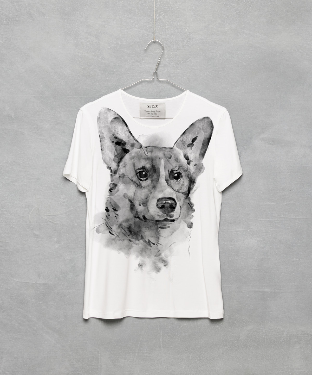 Pembroke Corgi white t-shirt woman