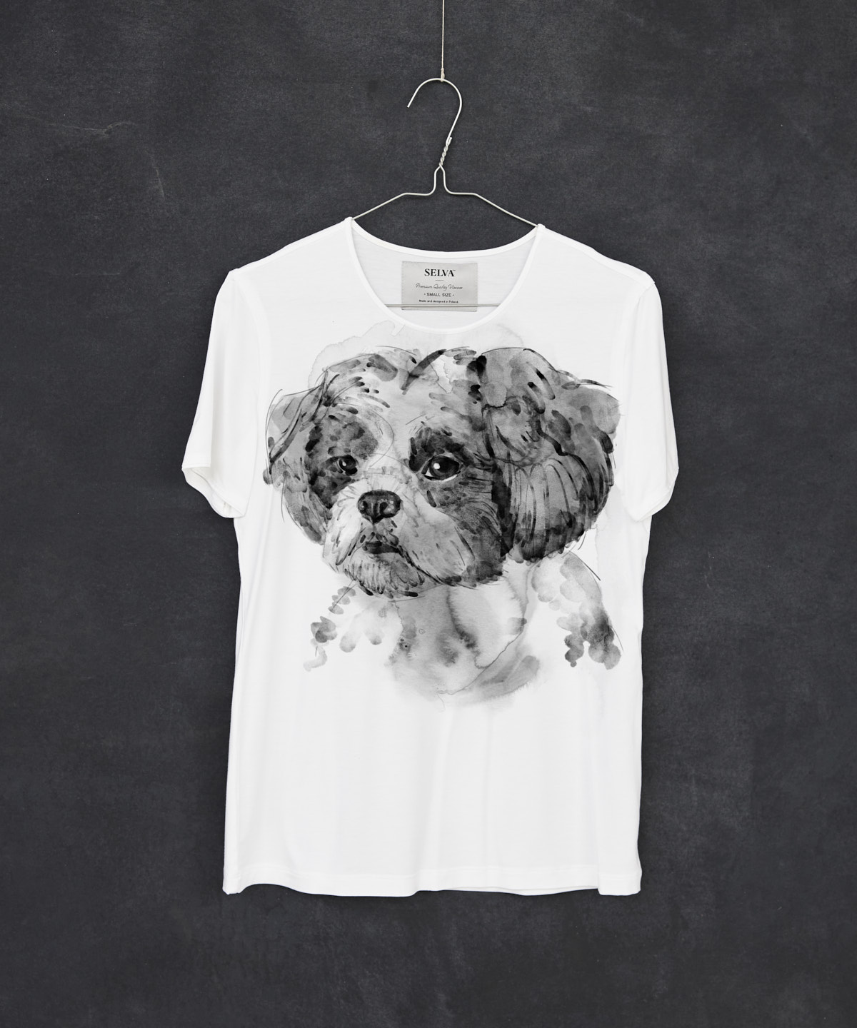 Shih tzu white t-shirt woman