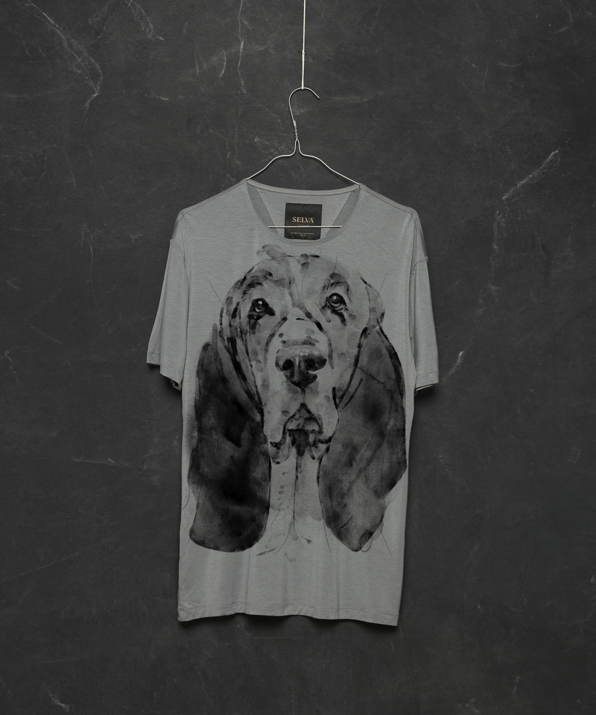 Basset no.2 storm cloud t-shirt MAN