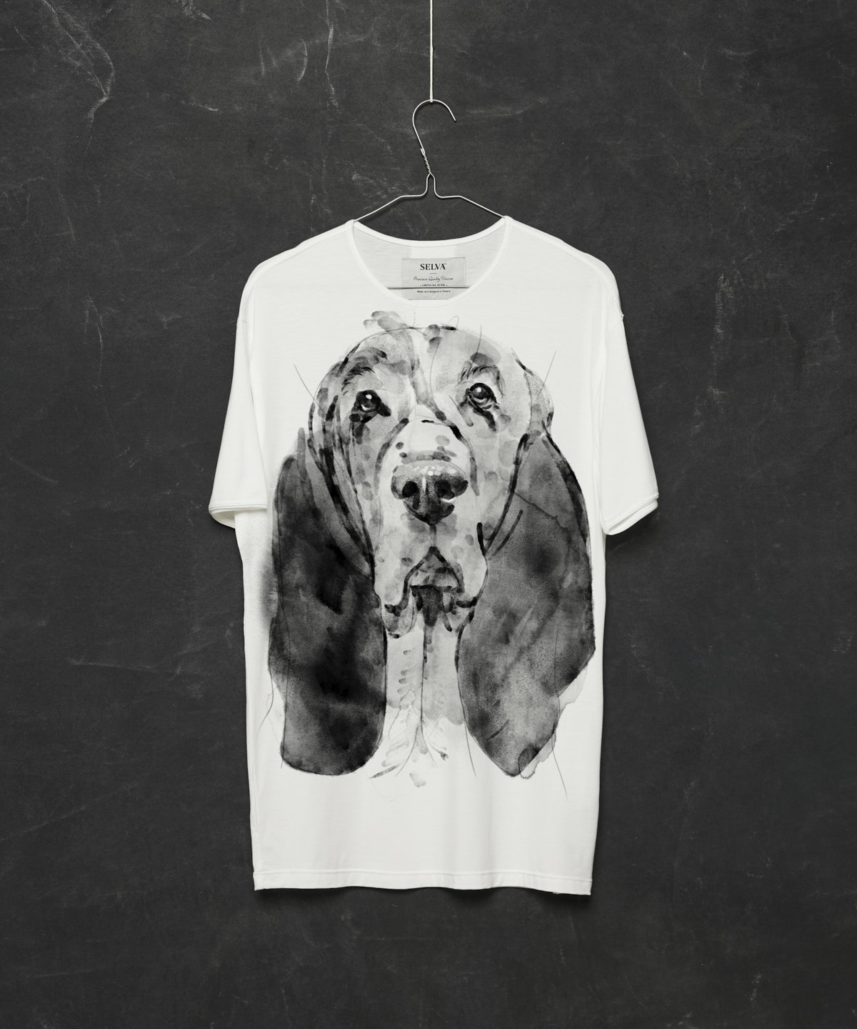 Basset no.2 white t-shirt MAN