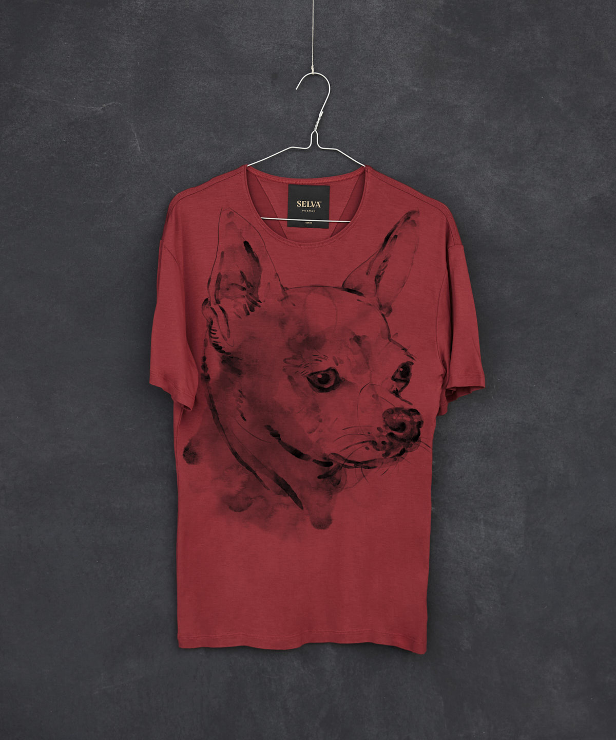 Chihuahua marsala t-shirt MAN