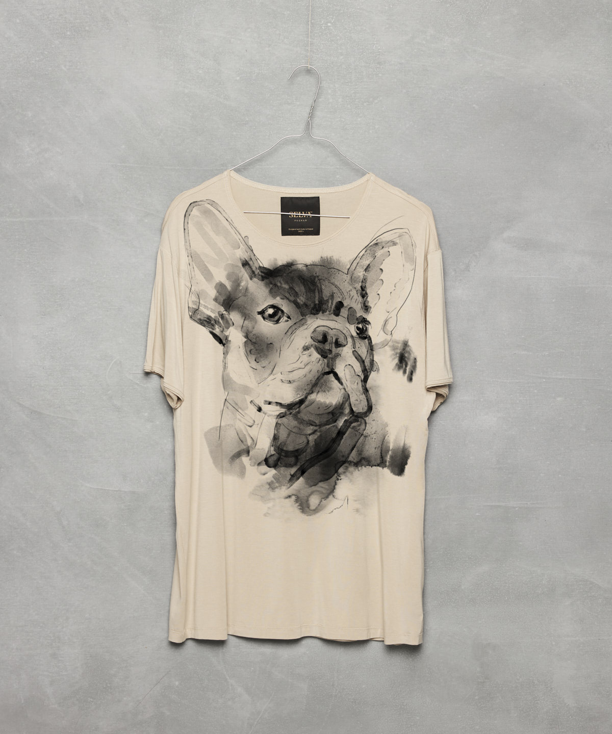 French bulldog no.2 hummus t-shirt MAN