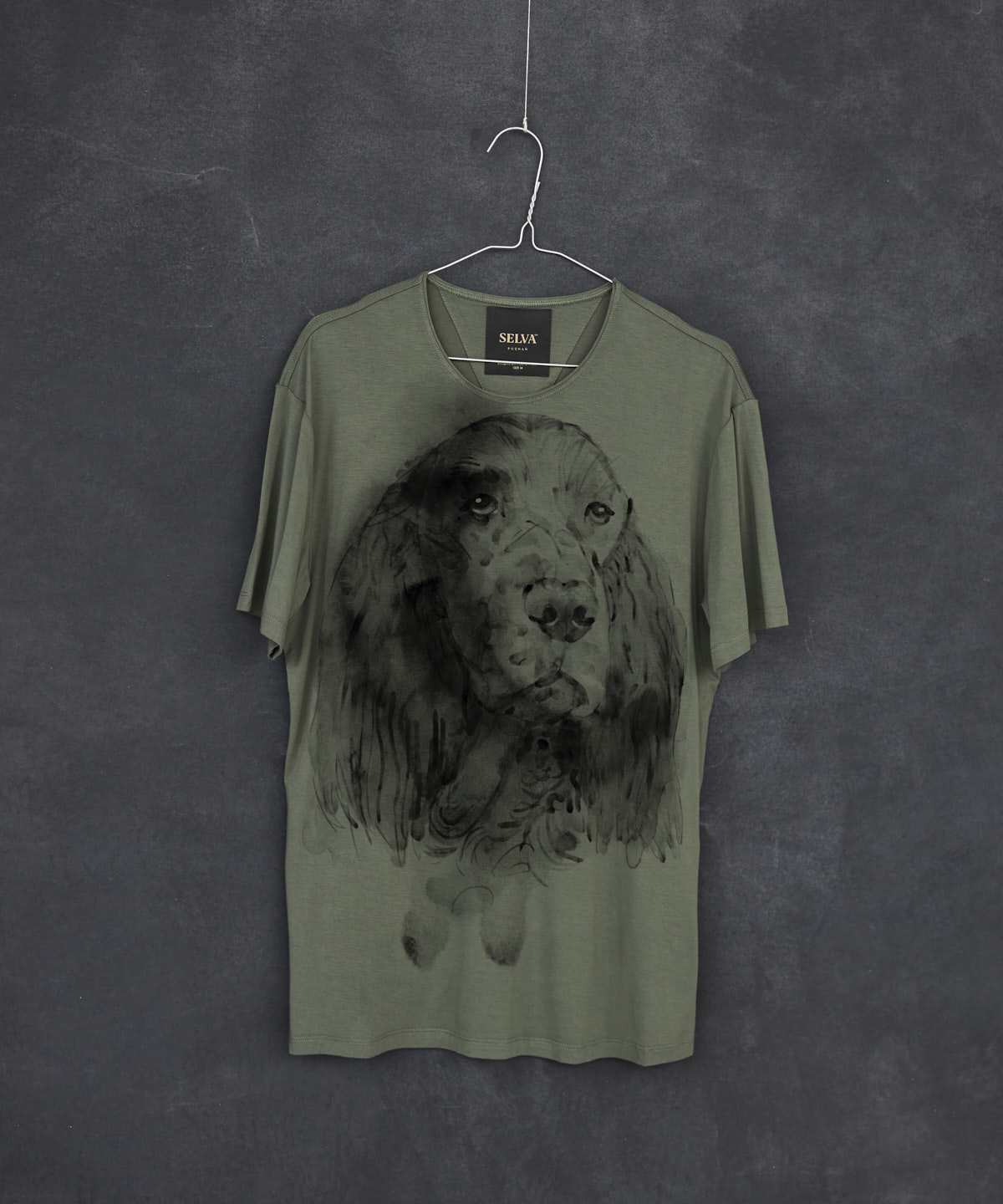 Irish seter khaki t-shirt MAN