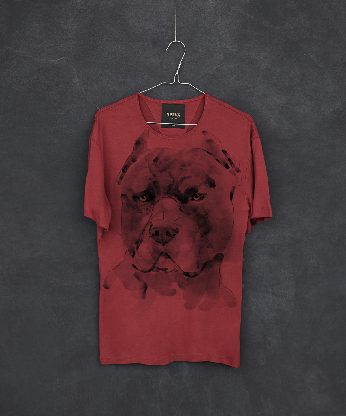 Pitbull marsala t-shirt MAN