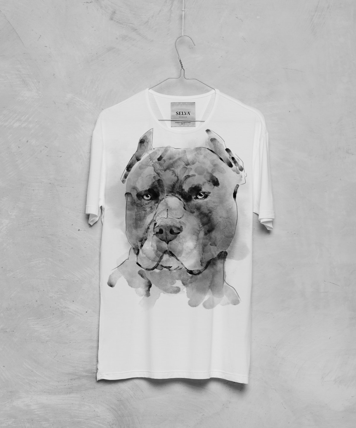 Pitbull white t-shirt MAN