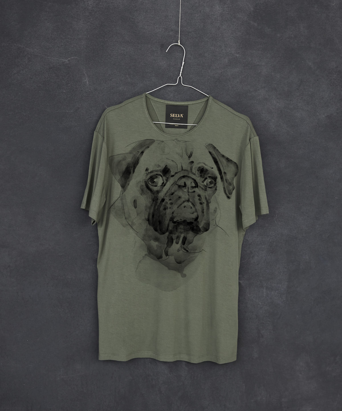 Pug khaki t-shirt MAN