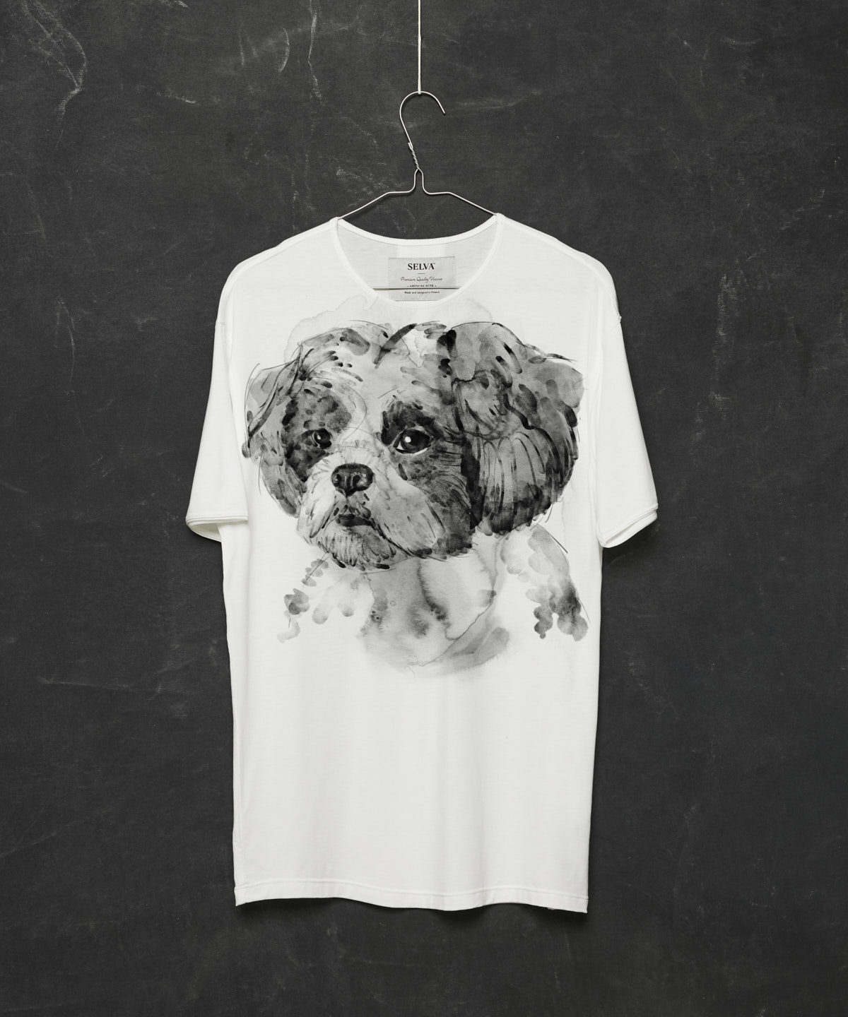 Shih tzu white t-shirt MAN