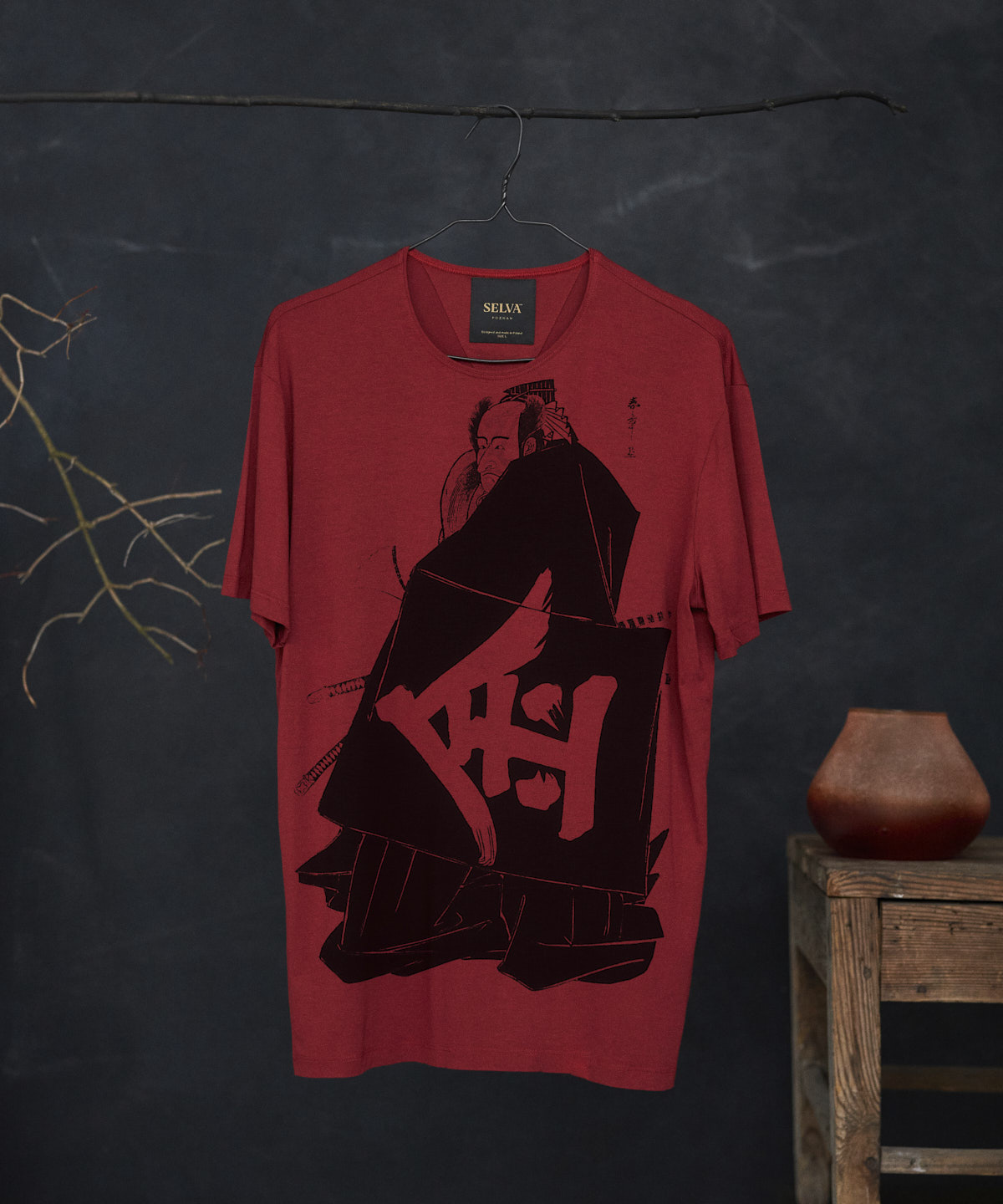 Katsukawa Shunsho no.81 marsala t-shirt man
