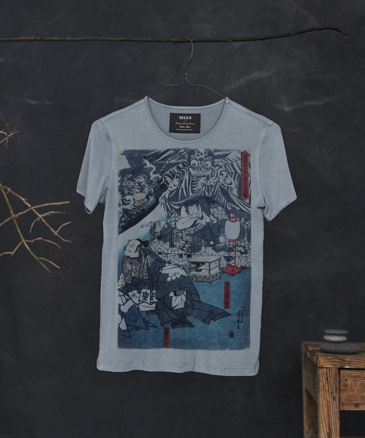Ukiyo-e no. 55 storm cloud t-shirt woman